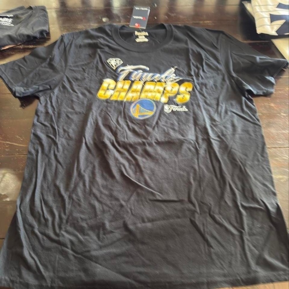 Fanatics Golden State Warriors 2022 NBA Finals Champions Shirt Mens XL Black NWT